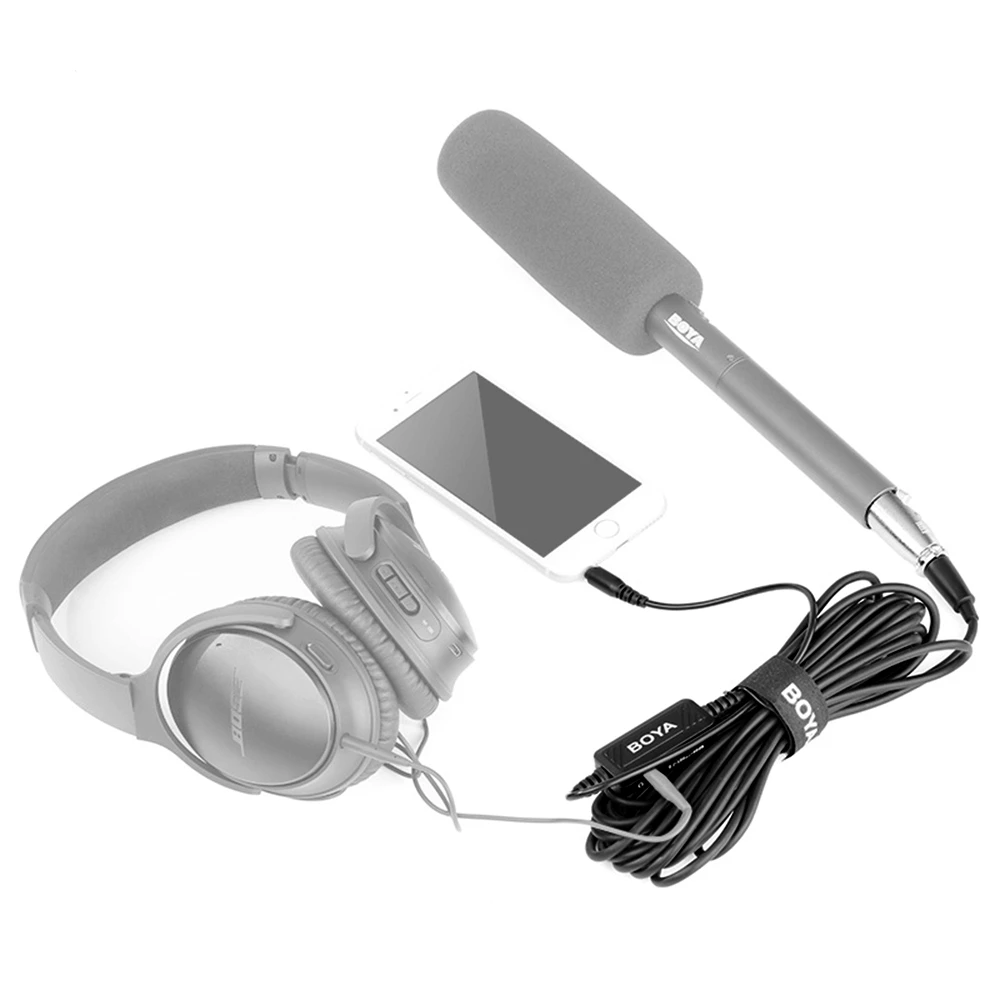 BOYA BY-BCA6 XLR до 3,5 мм TRRS микрофонный кабель для Iphone для Ipad Android смартфонов 6 м кабель со встроенным предусилителем