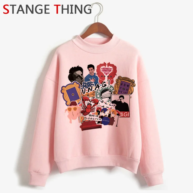 New Friends Tv Show Harajuku Funny Cartoon Hoodies Women Best Friends Ullzang 90s Fashion Sweatshirts Warm Graphic Hoody Female - Цвет: H3589