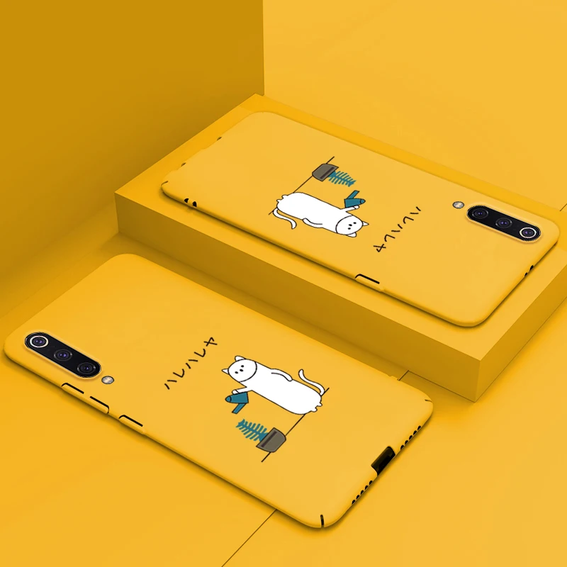 Матовый простой чехол для Xiaomi 9 SE Pro 9T CC9 E A3 Redmi K20 Note 7 8 защитный жесткий милый