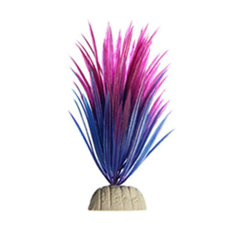 Горячая Распродажа, искусственное аквариумное растение, украшение для аквариума, погружной цветок, трава, декор, украшение для водных растений - Цвет: Purple