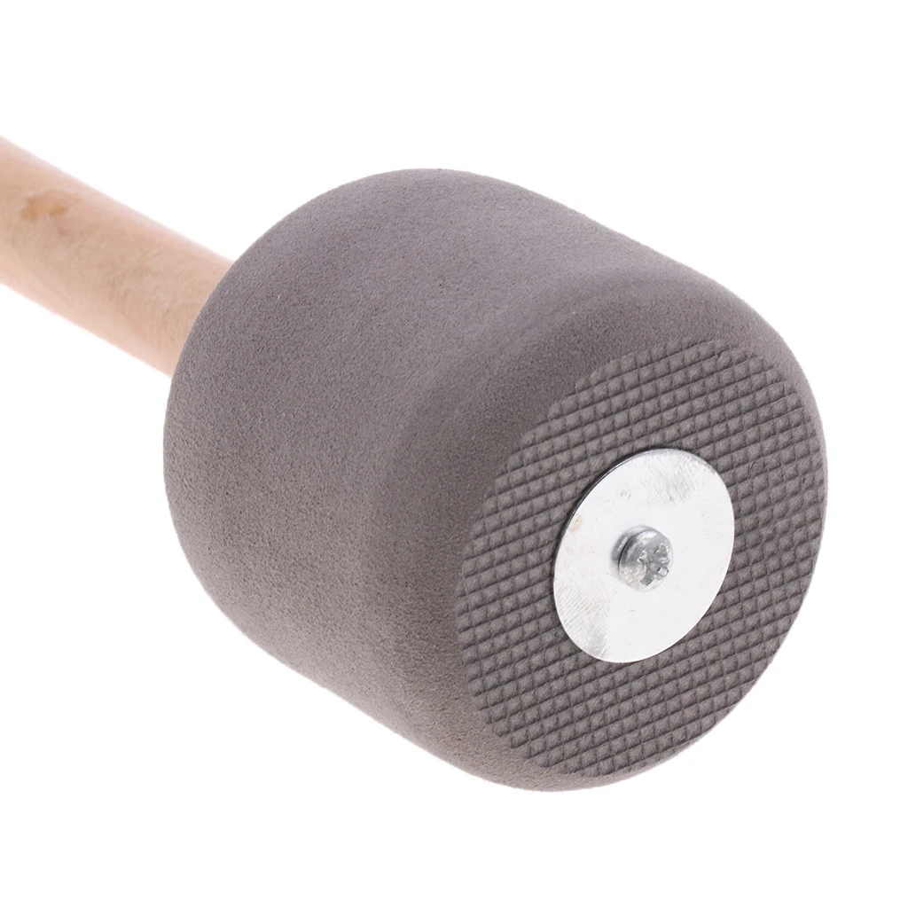 Bass Drum Mallet Stick Foam Mallet Percussion with Wood Handle for Drummer Bands Musical Playing Length 33cm