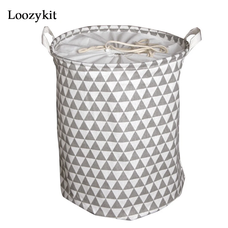 Loozykit Новая Большая сумка для белья корзины для хранения одежды Домашняя одежда сумки с принтом детские игрушки для хранения Бытовая Складная корзина для белья