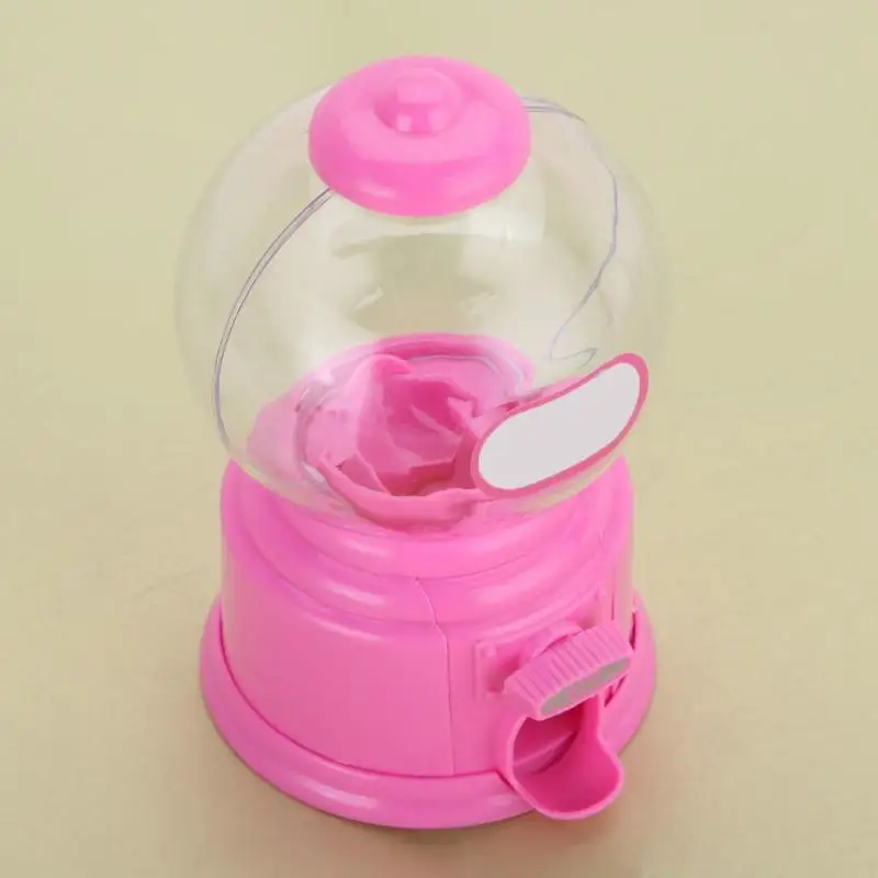 Милый сладости мини-машины для производства сладкой пузырь аппарат для продажи жевательных резинок-шариков монет банка детские игрушки