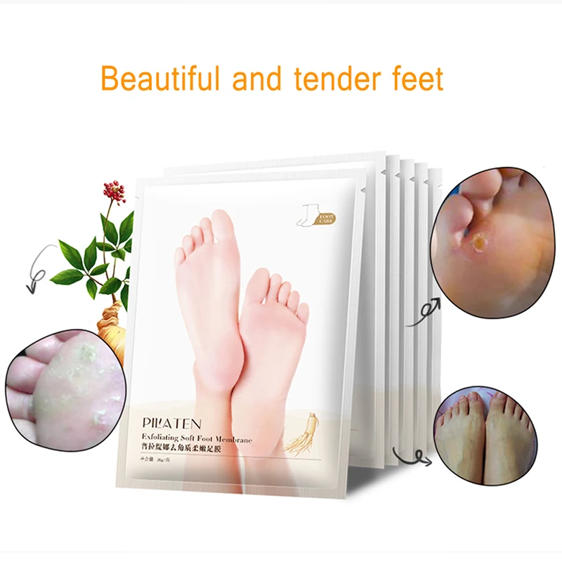 Exfoliating Soft Foot Mask Peeling Away Rough Dead Skin And Calluses Foot Peel Mask