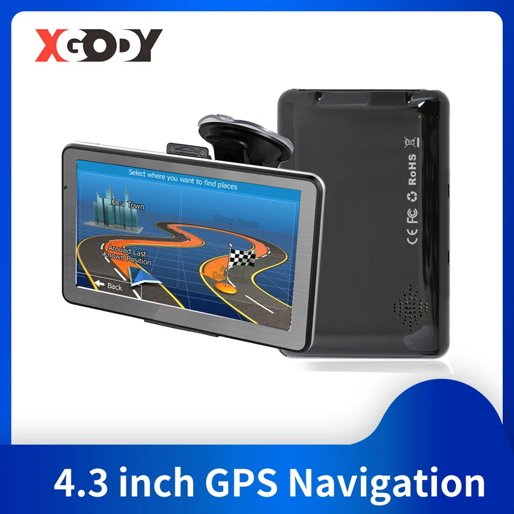 Автомобильный GPS-навигатор XGODY 4 3 дюйма спутниковый навигатор для грузовика с