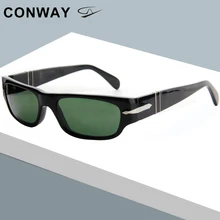 Узкие прямоугольные солнцезащитные очки Conway, ацетатная оправа, тонкие прямоугольные солнцезащитные очки для мужчин, персональный бренд Deisgn, широкие наушники