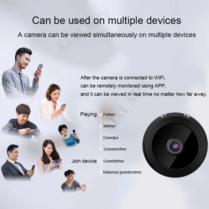 Мини wifi камера IP hd секретная камера микро маленькая 1080p Беспроводная видекам для дома и улицы XIXI SPY