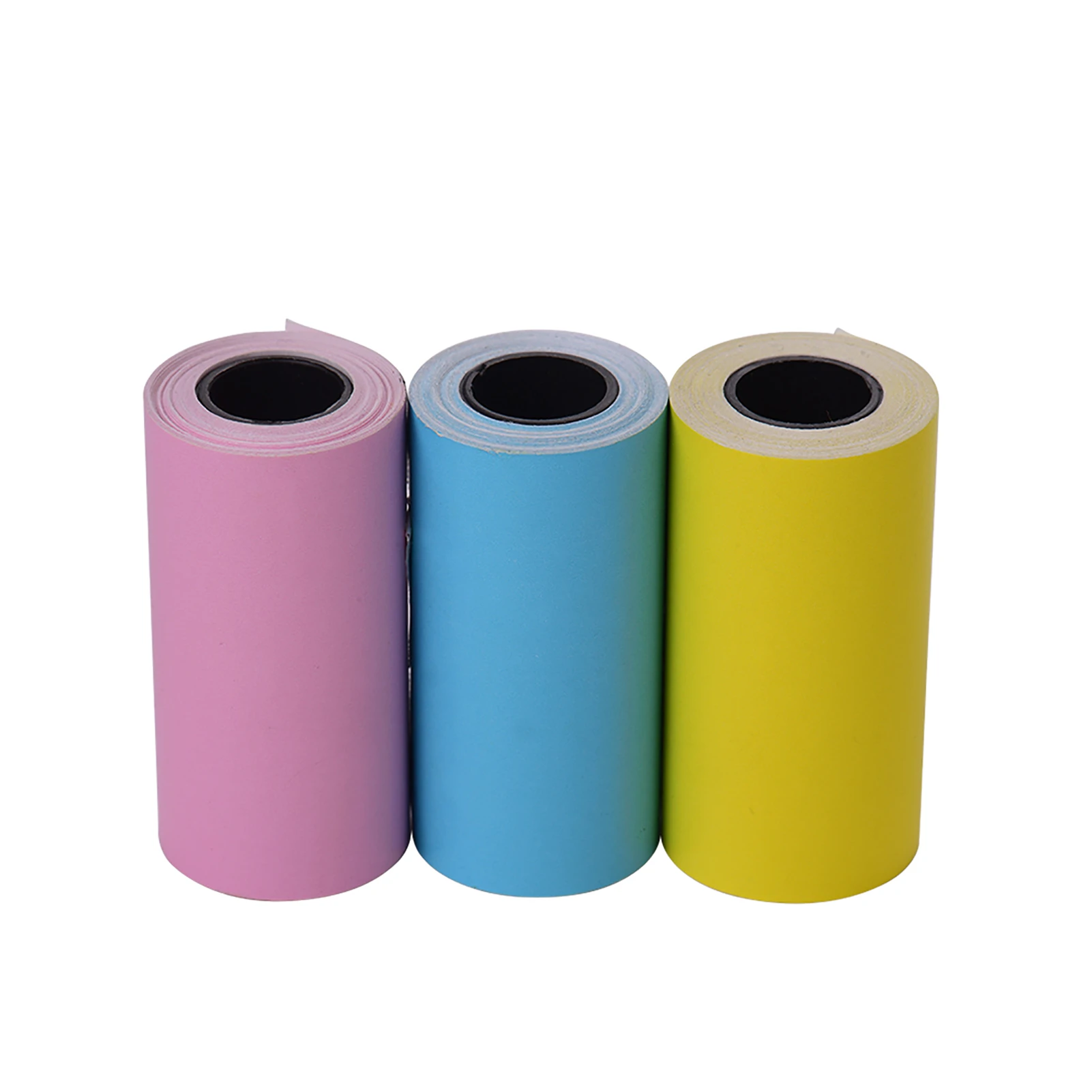 Rollo de papel adhesivo de Color para impresora térmica PeriPage rollo de papel autoadhesivo de 57x30mm, 3 rollos|Papel térmico de fax| - AliExpress