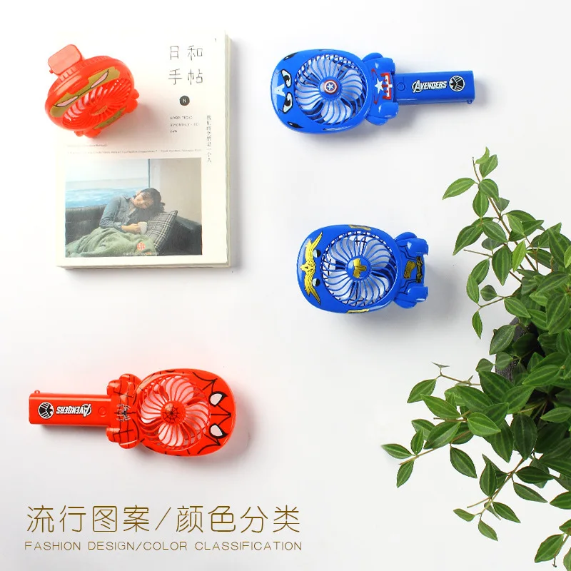 

Primary School STUDENT'S Summer Day Mini Creative Cartoon Handheld Fan Revenge 3 Union USB Rechargeable Folding Fan