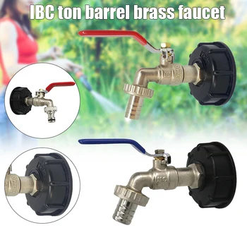 

IBC Faucet Tote Tank Drain Adapter Threaded Cap Garden Hose Connector 1/2 Inch Hose Faucet Replacement KSI999