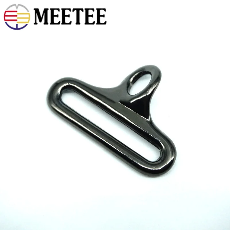 Meetee 10 шт. ID27mm металлические Висячие пряжки для сумок ремень лямки крюк DIY Ключ багаж двойное отверстие соединительные застежки запчасти