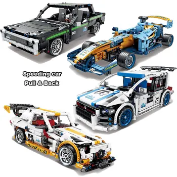 

2020 New Building Blocks 42111 Model Car Speed Champion Technic Creative City Car Vehicles Pull Back Educational Kids toys gifts