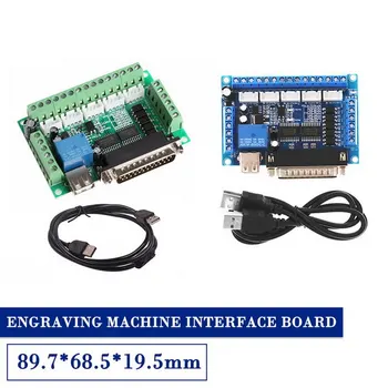 

MACH3 5 Axis CNC Breakout Board Engraving machine With Optocoupler For Stepper Motor drive controller Motion Controller Card