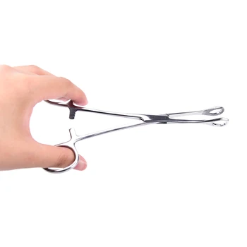 

Stainless Steel Silver Piercing Supply Tool Septum Ear Tongue Nose Lip Tattoo Plier Clamp Forcep