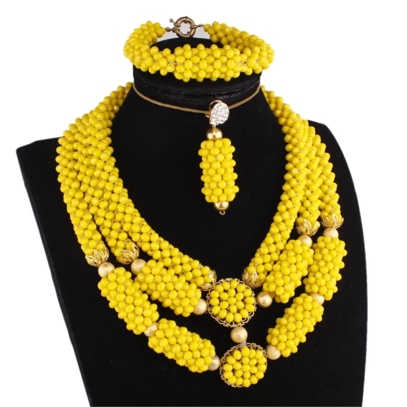 4ujewelry Dubai Jewelry Sets For Nigeria Yellow And Gold Balls African Jewellery Set For Weddings Fine Celebrity Necklace Set Bridal Jewelry Sets Aliexpress
