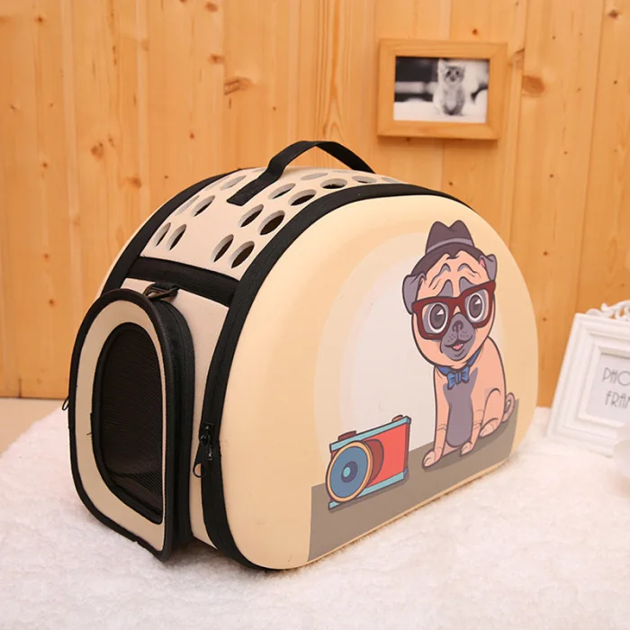3D Cartoon Cats Pattern Portable Dog Carrier Bag Foldable Pouch Travel Bag Shoulder Bags Pet Puppy TB Sale