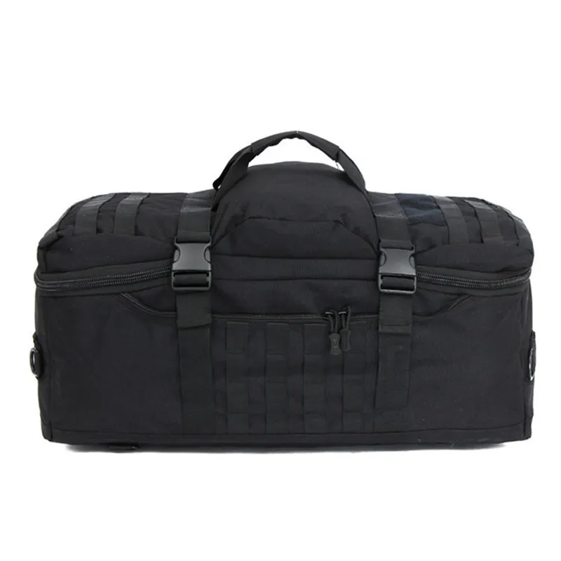 black 75L нейлон 900D большой многофункциональный походный рюкзак для альпинизма спортивная сумка для спорта на открытом воздухе тактический рюкзак - Цвет: black