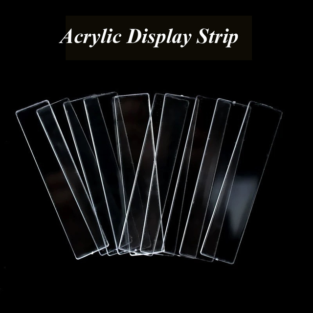Pcs Clear Nail Art Tips Strip Acrylic Display Strip Jewelry Display Nail Art Showing Rack Nail Accessories JE115-32