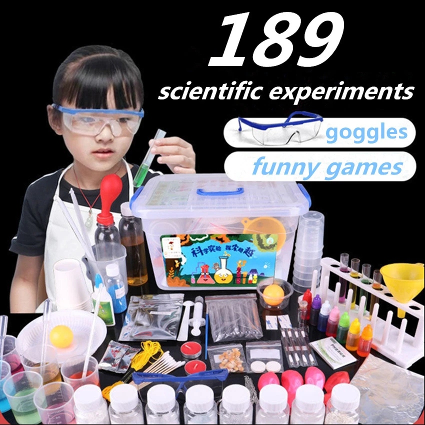 Children's Diy Pretend Play Science Experiment Toy Set Handmade Science