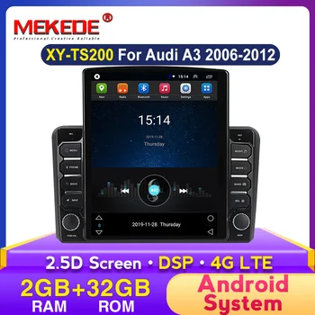 

Tesla Style Andriod 2din IPS DSP Car Multimedia Player Head Unit For Audi A3 8P S3 2003-2012 RS3 Sportback GPS Navigation WIFI