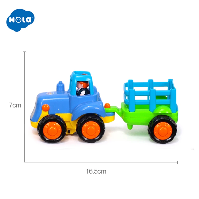 HOLA TOYS 326A+ 326B Мультяшные Детские бульдозеры модель игрушечной машины детские игрушки развивающие игрушки для детей Подарки