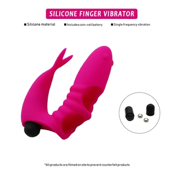 EXVOID Finger Vibrator Sex Toys for Women Clitoris Vagina Stimulate Masturbator Silicone Finger Cover G-spot Massager Sex Shop 4