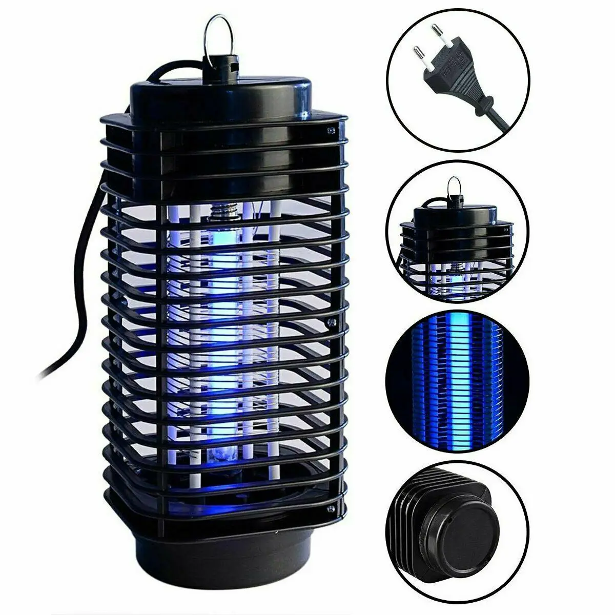 US / EU Electric LED Mosquito Killer Lamp Outdoor / Indoor Fly Bug Insect Zapper Trap