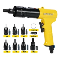 HIFESON Pneumatic Rivet Nut Gun Insert Threaded Pull Setter Riveters Riveting Nuts Rivnut Tool for M3 M4 M5 M6 M8 M10 M12 1