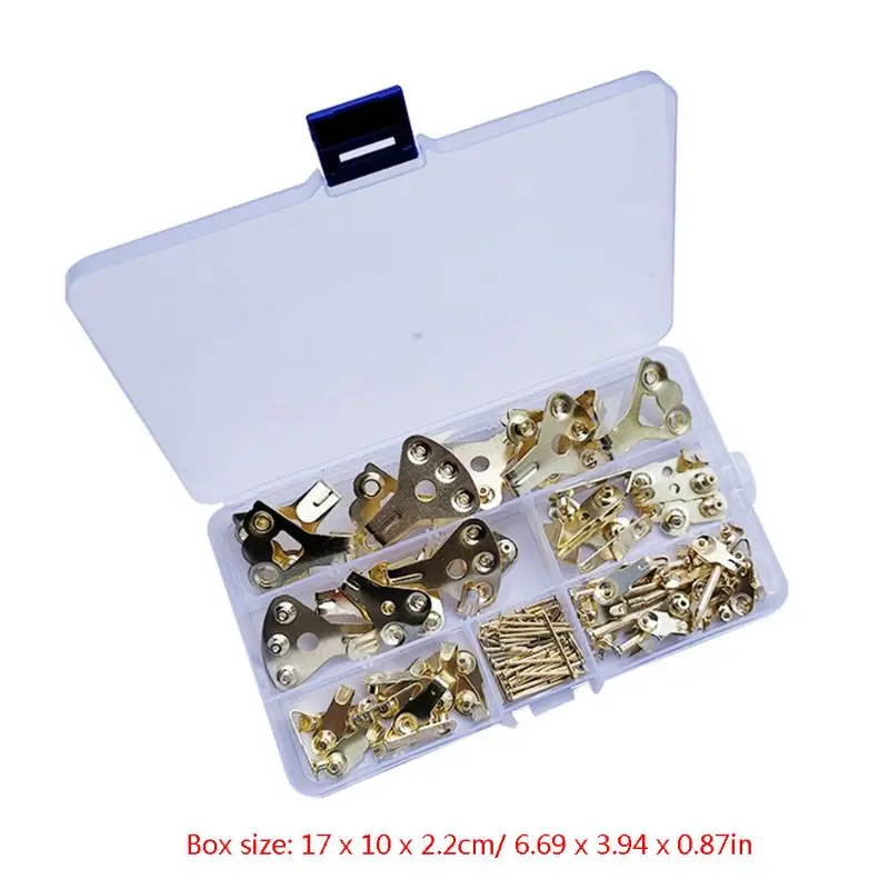 New 130pcs Heavy Duty Picture Hanging Kit Photo Frame Hooks Nails Hanger For Displaying Wall Mounted Home Decor Accessories
