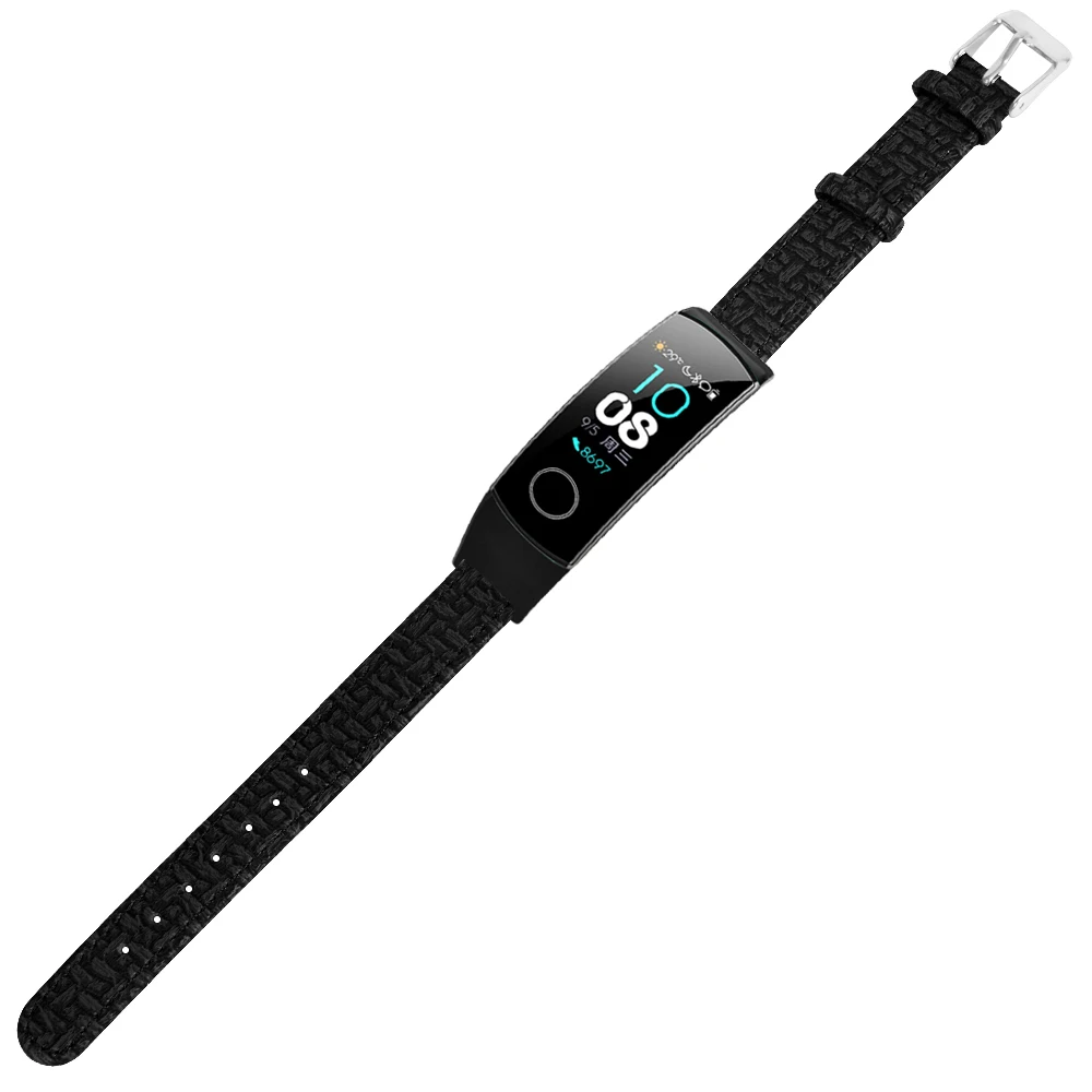 Для huawei Honor band 5 ремень оригинальные плетеные кожаные мягкие наручные ремешок для huawei Honor Band 4 5 NFC спортивный браслет Correa