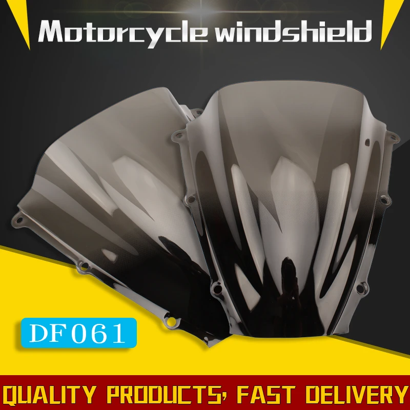 

Motorcycle Double Bubble Windshield WindScreen Screen For 2003 - 2004 Honda CBR600RR CBR 600 RR F5 03 04 Smoke