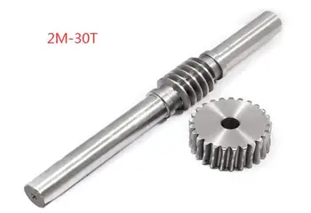 

Outer diameter:76mm 2M-35Teeths Inner Hole:14mm Reducer Worm Gear Worm Large Transmission Ratio 45# Steel Turbine Worm