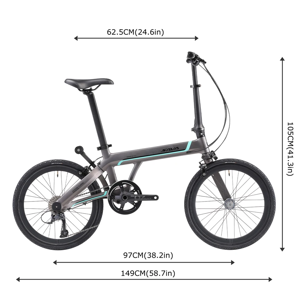 Products KOOTU Carbon fiber Folding Bike 20 inch Z3 Single Arm Folding Bike SHIMANO SORA 9 Speed