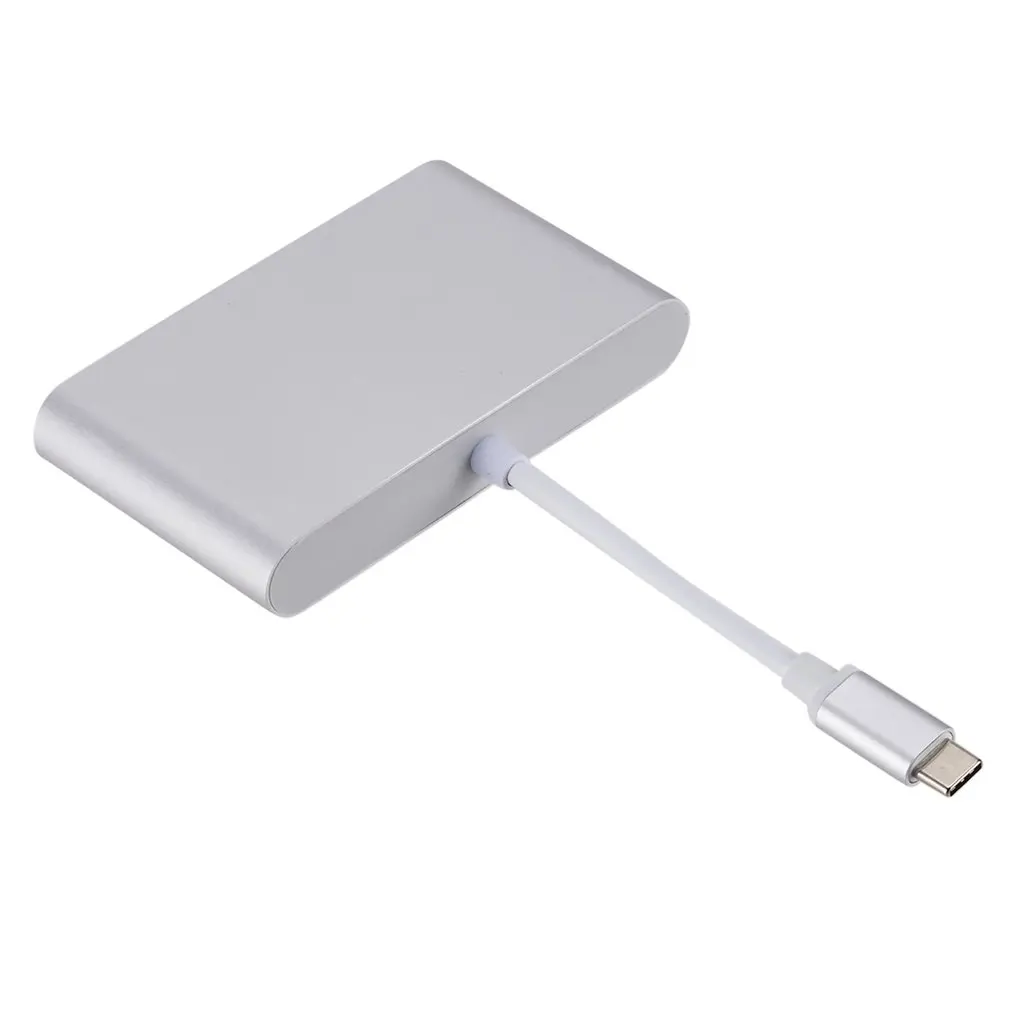 Многопортовый адаптер переходник USB C на HDMI 4K разрешение выход RJ45 Gigabit Ethernet USB 3,1 type C концентратор