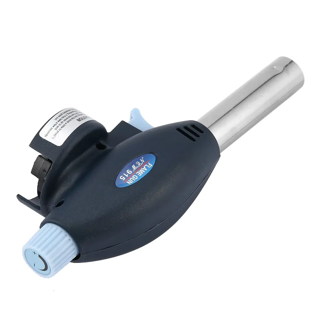 Flame Gas Torch Gas Burner Gun Flame Thrower Torch Lighter Automatic Piezoelectricity Ignite Soldering Tool