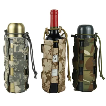 

Tactical Molle Water Bottle Pouch Bottle Holder Military Molle System Kettle Bag Camping Hiking Travel Survival Kits New