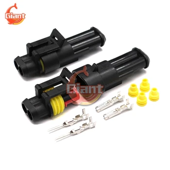 

1 Sets 1/2/3/4/5/6 Pin Car Waterproof Connector HID Plug Auto Lamp Truck Automotive BG5001 1.5mm Terminals Electrical Connector