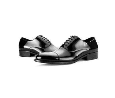Mens Formal Shoes Genuine Leather Oxford Shoes For Men Italian Handmade Dress Shoes Wedding Shoes Laces Leather Brogues - Цвет: 21