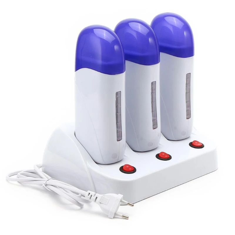 Multifunction Hot Wax Depilatory Roller Body Painless Hair Removal Heater Warmer
