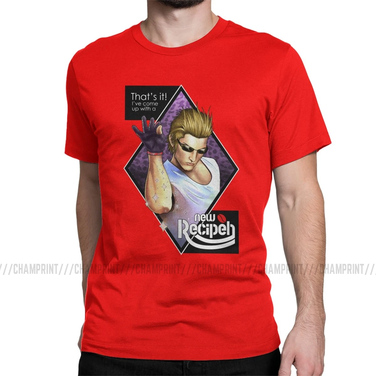Ignis, новинка, Recipeh, Мужская футболка, Final Fantasy, видео игра, Забавные футболки, короткий рукав, круглый вырез, футболка, хлопок, летняя одежда - Цвет: Красный