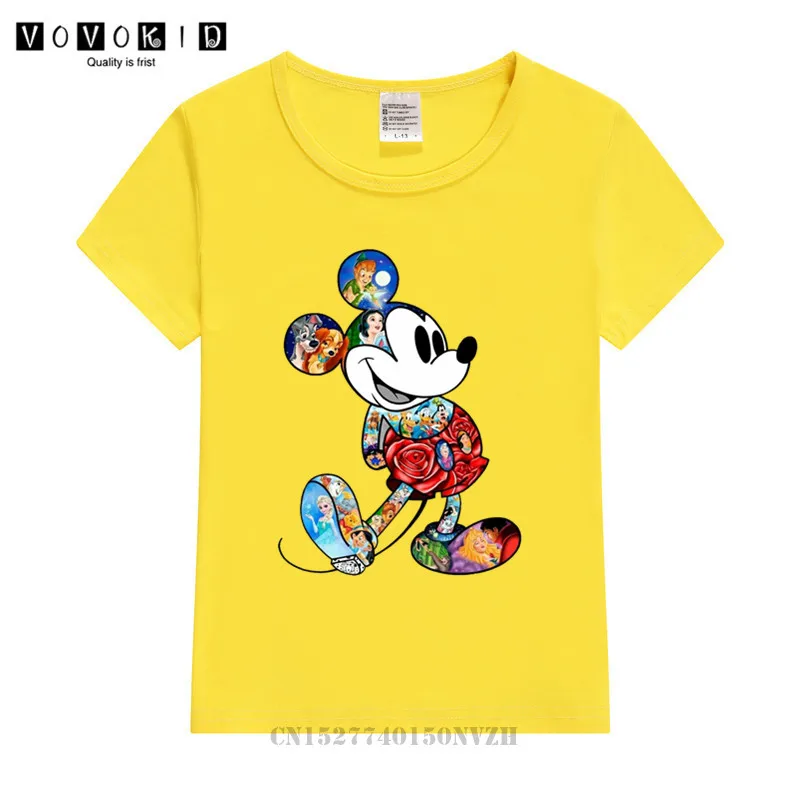 Boy Girl 2020 Funny mickeyller Harajuku T Shirt Kid Summer Animal Graphic Tee Shirt Children Funny Tops Kawaii Streetwear