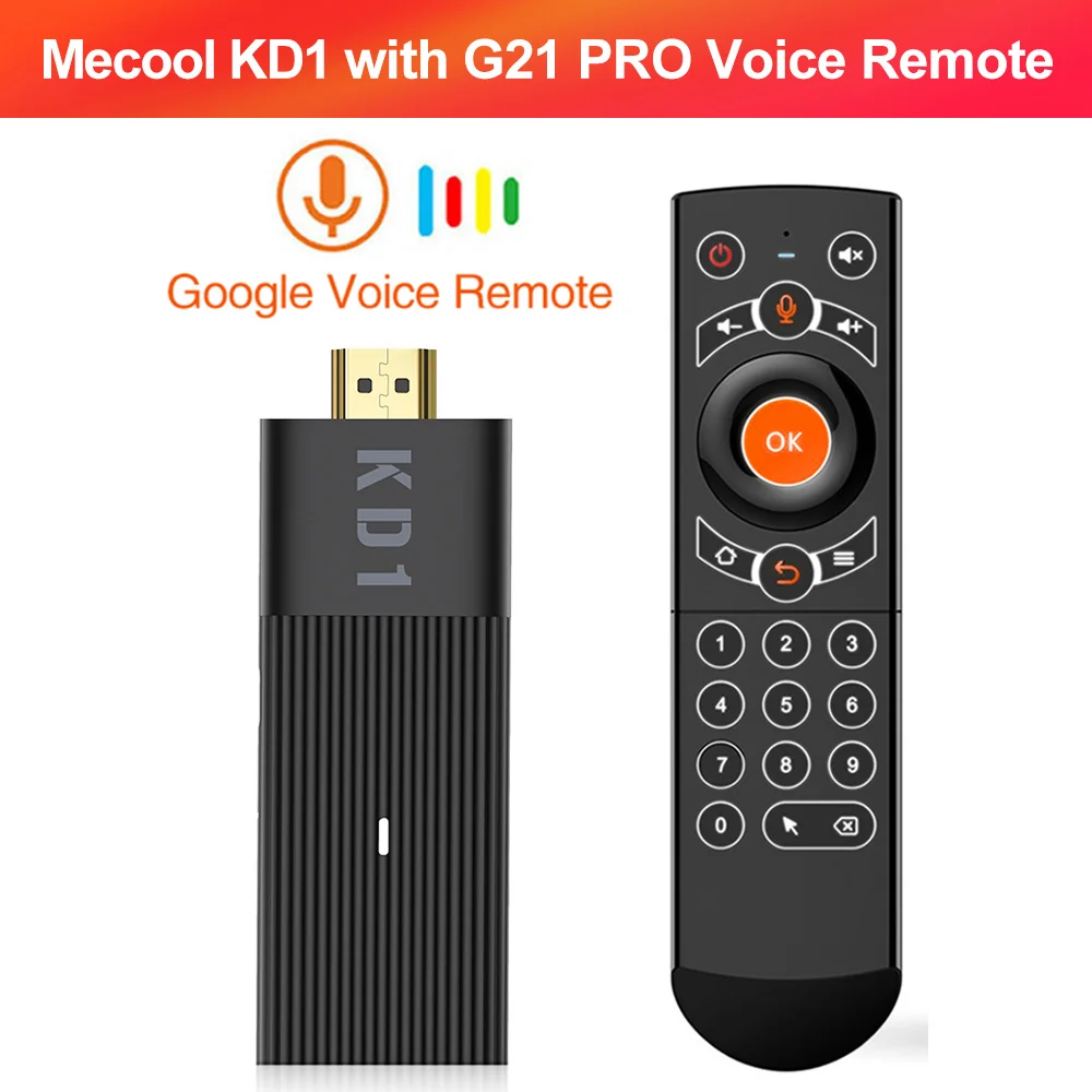 Global Mecool KD1 Google Certified Smart TV Stick Amlogic S905Y2 TV Box Android 10 2GB 16GB 1080P 4K 2.4G&5G Wifi BT TV Dongle mini tv sticks