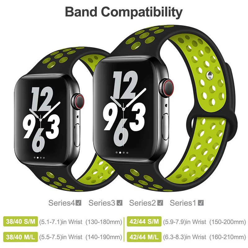Для Apple Watch band 4 3 2 1 42 мм 38 мм 40 мм 44 мм ремешок для iwatch спортивный мужской женский браслет силиконовый I watch series 4 3 2 1 band