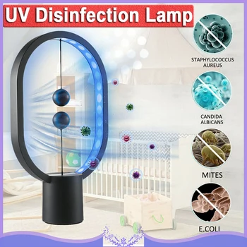 

LED UV Disinfection Lamp USB Charging Germicidal Light Sterilizer Kill Dust Mite Eliminator UV Quartz Lamp Disinfection Lamp