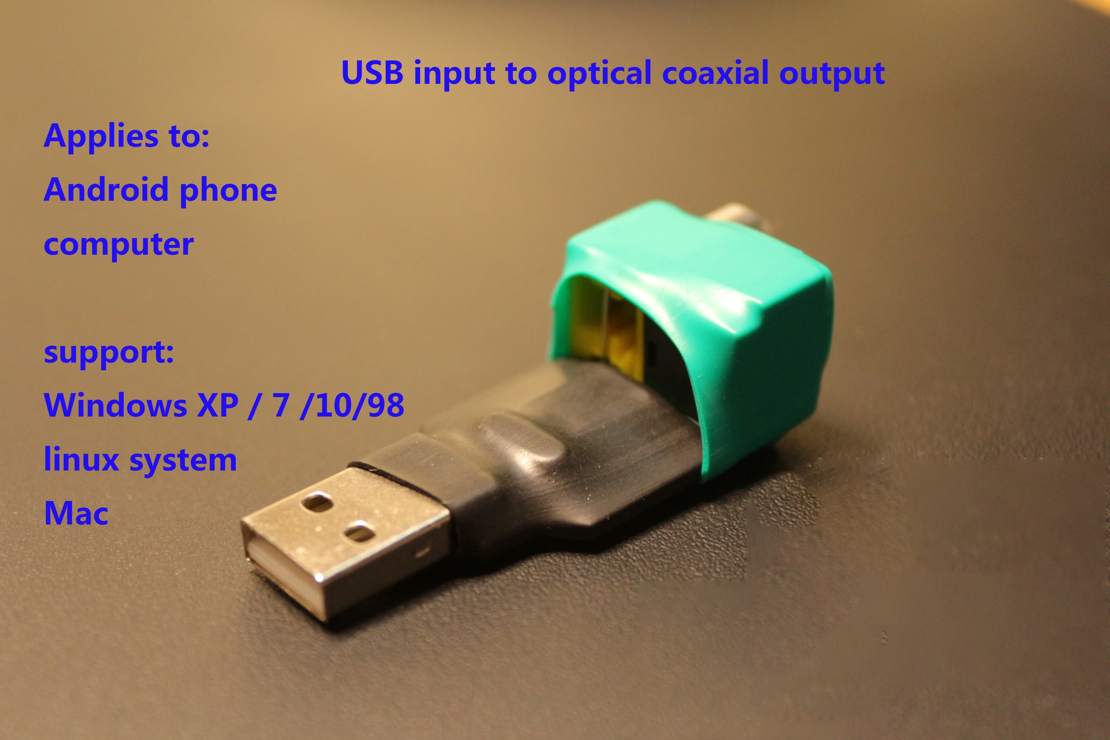 usb spdif uma cabeça pode ser conectada