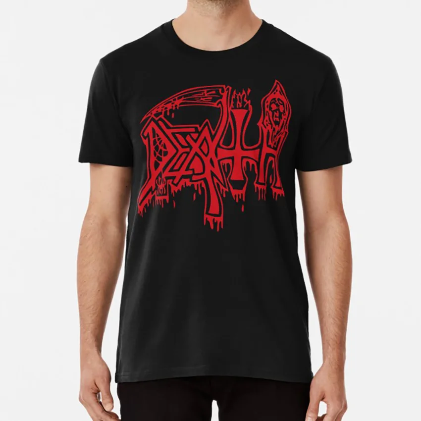 Футболка Death металлическая лента металлический браслет логотип death metal morbid angel