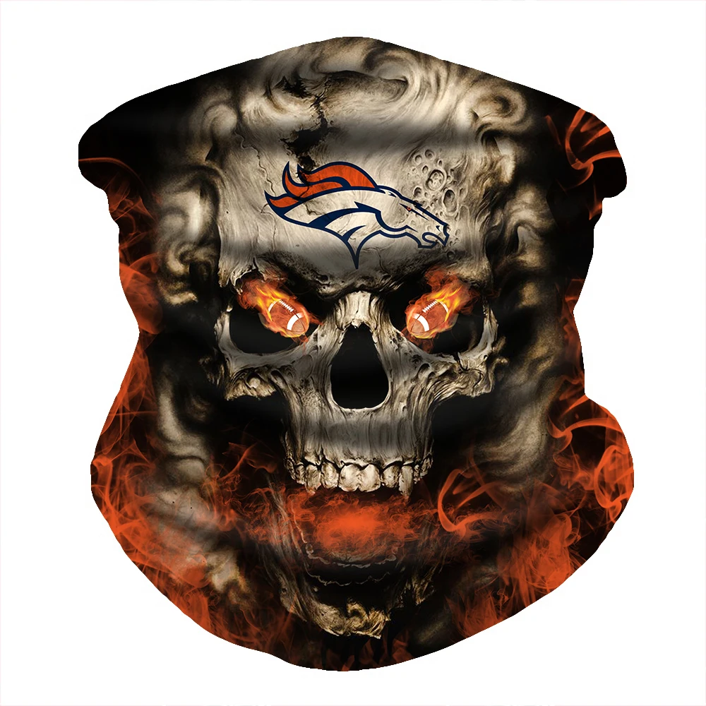 

Head Bandana Rugby Football Team Logo Skull Hiking Face Scarf Mask for Dust Cycling Sport Gaiter Neck Protection Balaclava Scarf
