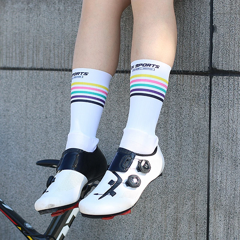 

Professional Stylish Anti Slip Cycling Socks Men Women Non-slip Hiking Camping Running Racing Bicycle Bike Sport Socks