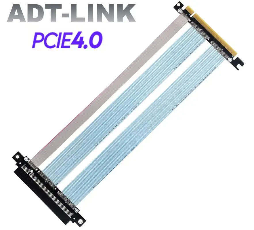 Hot Sale New 256G/bps PCIe4.0 x16 GTX3080ti RX5700xt Graphics Card Extension Cable 3M PCI-E 4.0 16x High Speed Riser GPU Cables