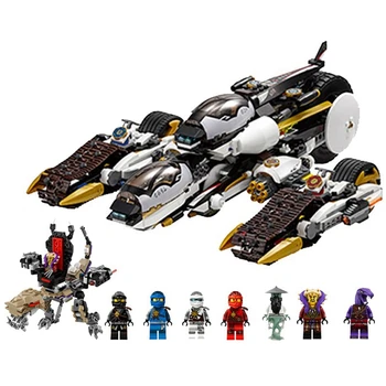 

1135pcs Ninja Ultra Stealth Raider Building Blocks Lepinblock Ninjagoes 70595 Bricks Toys For Children Gift